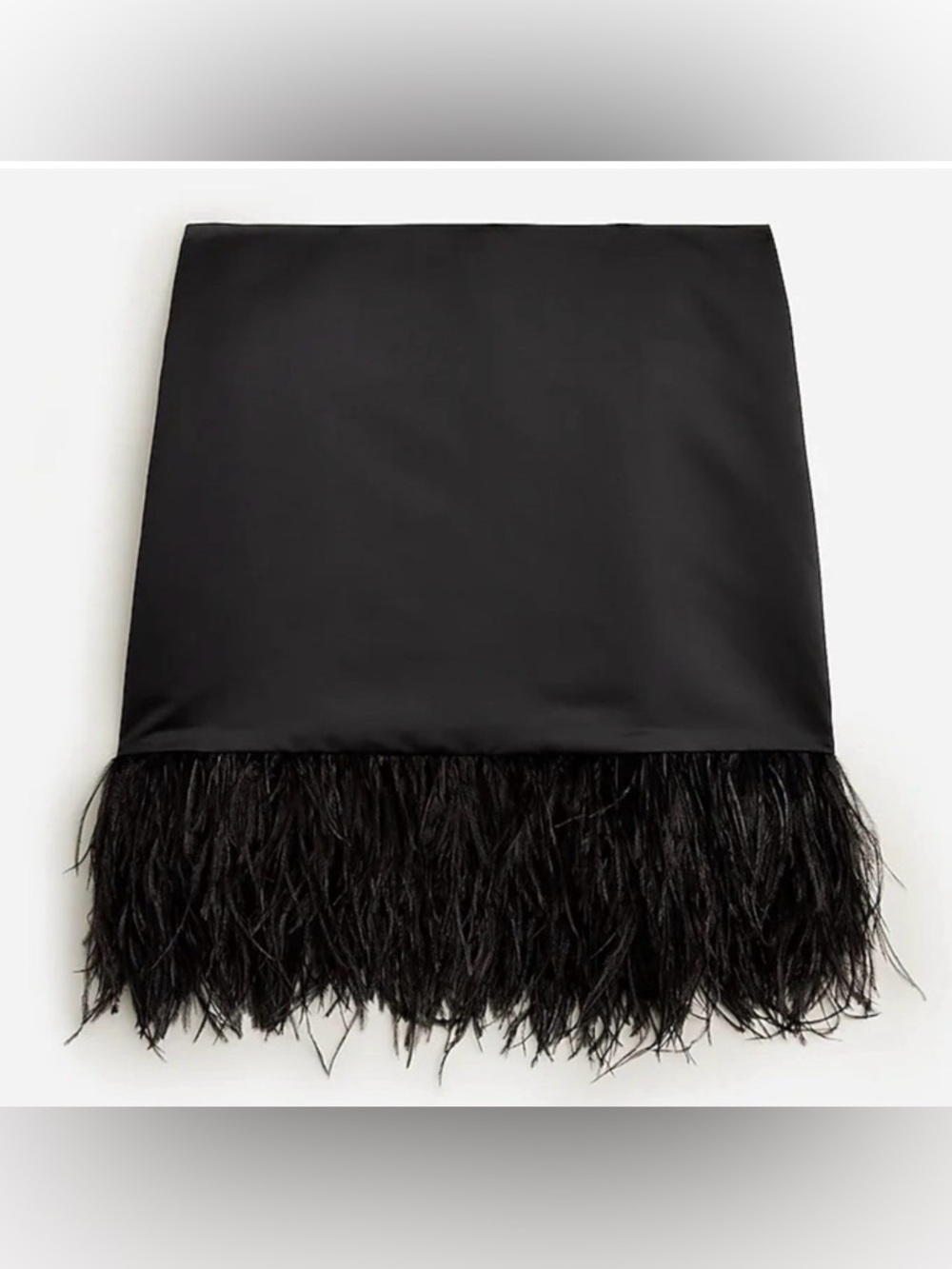 J Crew Collection Feather Trim mini skirt